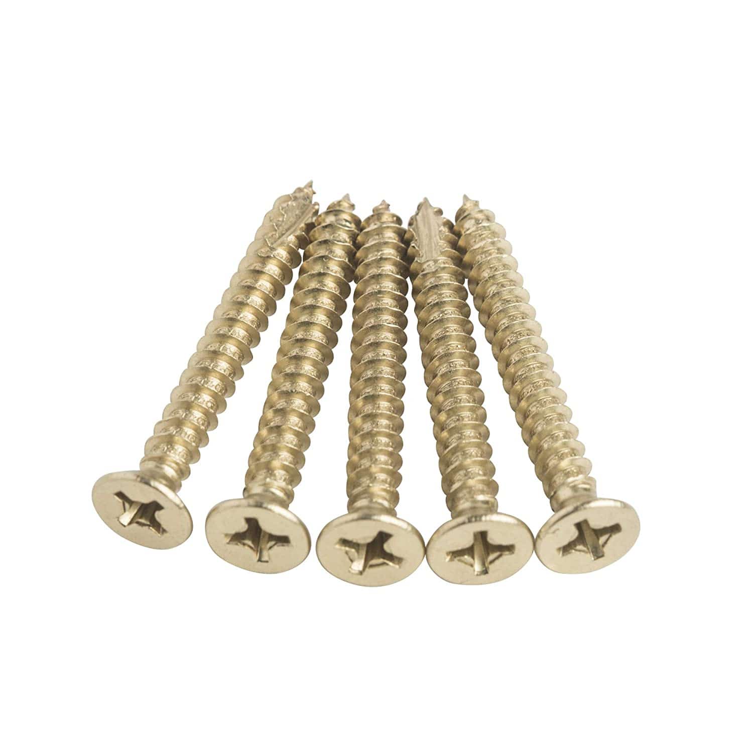 Door hinge wood screws, #9 x 1-1/2 inch, available in multiple finishes for secure installation.