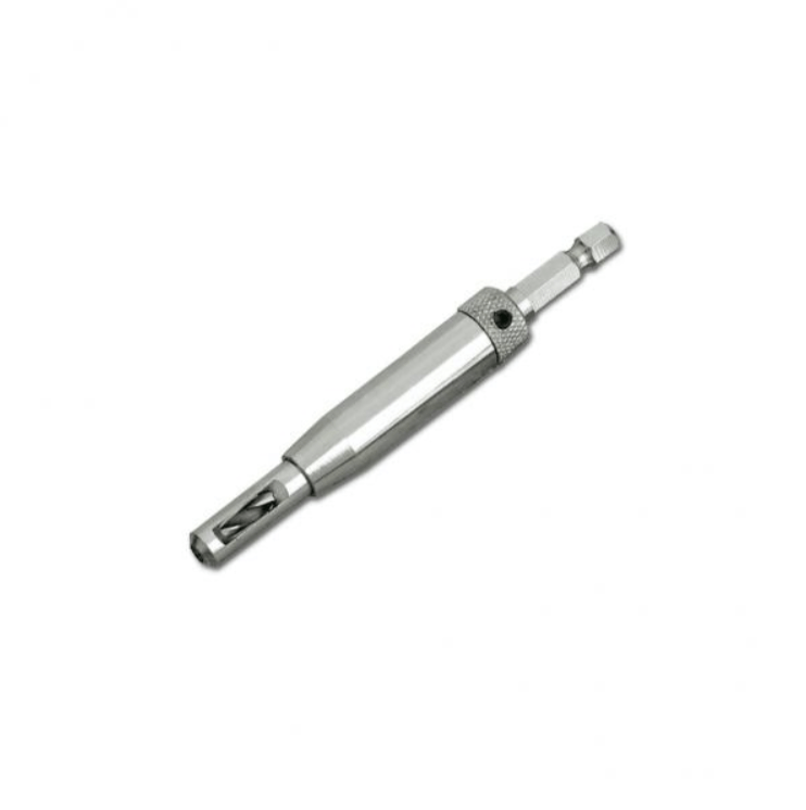 Hingemate 350 door hinge jig installation kit with templates, drill bit, and chisel for precise hinge placement.
