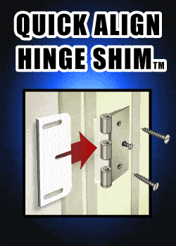 Door Hinge Shims To Straighten Doors - 3.5 Inch, 4 Inch, Or 4.5 Inch - Made In The Usa