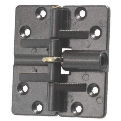 Double Locking Bi-Fold Hinge - 2 1/2" Inches X 2 9/16" Inches - Dark Brown Powder Coat Finish - Sold Individually