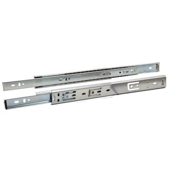 Drawer Slides - Ball Bearing - 3/4 Extension - Multiple Sizes Available - Zinc Plated - Sold In Pairs