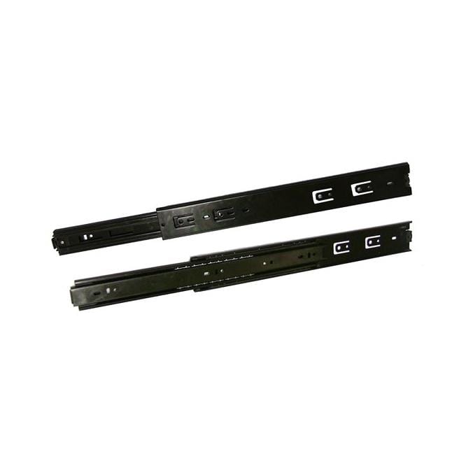 Drawer Slides - Ball Bearing - Heavy Duty - Full Extension - Multiple Sizes - Black Nickel Finish - Sold In Pairs