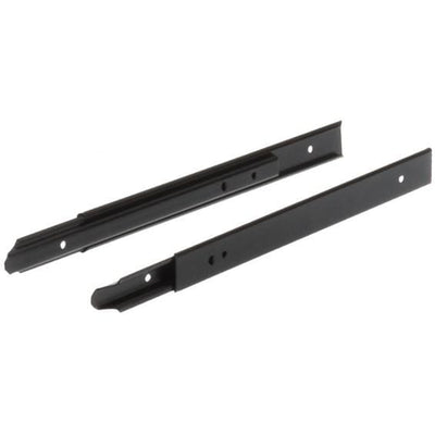Drawer Slides - Roller Slides For Keyboard And Pencil Drawer - 9" Inch - Oxidized Black Finish - Sold In Pairs