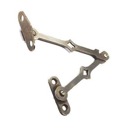 Economy small drop lid support in dull nickel finish, 3 inches, sold in a 2 pack for versatile applications.