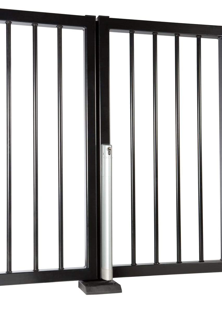 Electrical drop bolt for gates with a minimum profile of 1-1/2 inches, available in multiple finishes, sold individually.