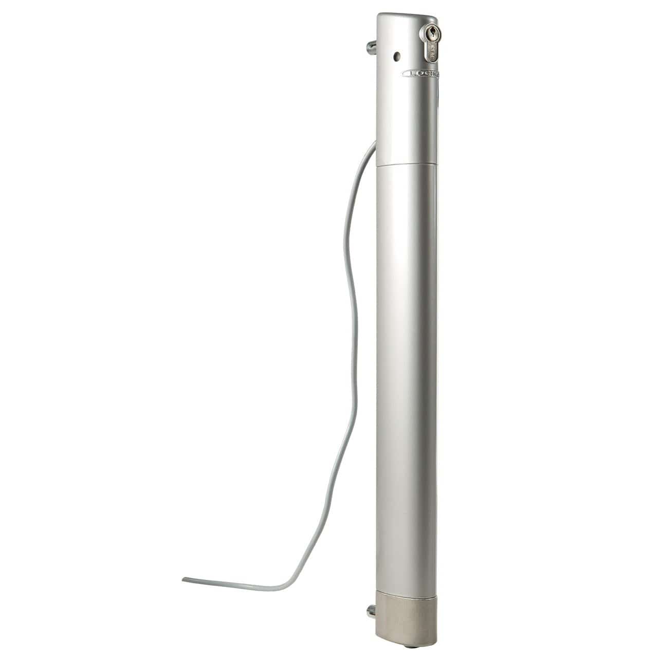 Electrical drop bolt for gates with a minimum profile of 1-1/2 inches, available in multiple finishes, sold individually.