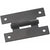 Flat Steel Flush H-Hinge - Semi-Gloss Black Finish - Multiple Sizes Available - 2 Pack