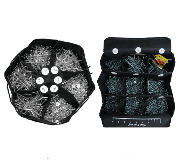 Flex Screw Bag for organizing screws, available in round or square designs, sold individually for easy storage.
