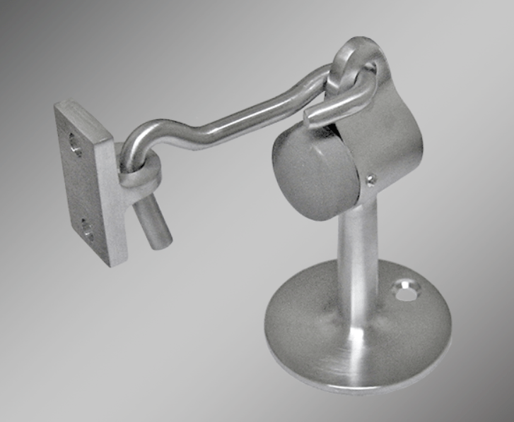 Floor Mounted Hook Door Stop - Heavy Duty Commercial Grade - 3 5/8" Inches - Multiple Finishes Available - Sold Individually