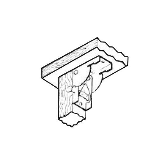 Folding Leg Fitting - High Quality Steel - Bronze Finish - Sold Individually