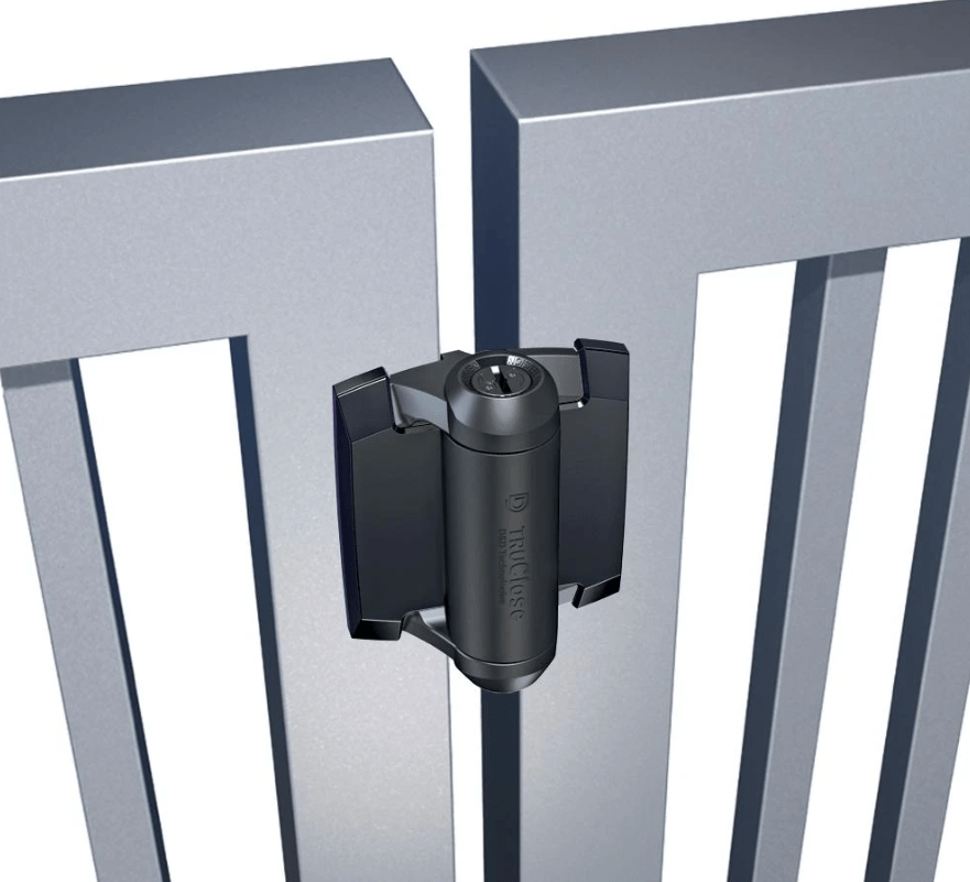 For Metal Gates Adjustable Gate Spring Hinge 1 Leg - Rust Proof For Gate Gap (11/32”-7/8”) - For Metal Gates