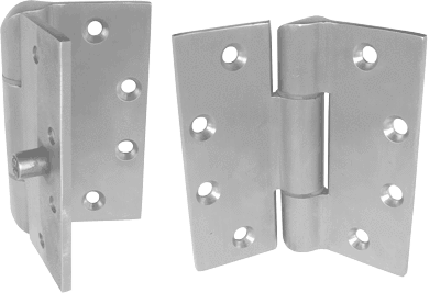 Full Mortise Heavy Duty Concealed Bearing Prison Hinges - 4-1/2" Inch - Stainless Steel - 3 Packs