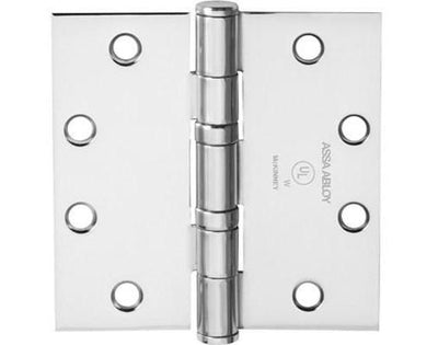 Full Mortise Hinge - Standard Weight - 5 Knuckle - 4-1/2" Inch x 4-1/2" Inch - Multiple Finishes - Non-Removable Pin Available - Sold Individually