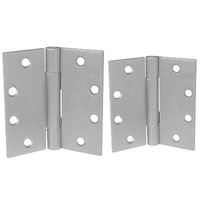 Full mortise standard weight three knuckle concealed ball bearing hinges in various sizes and finishes, sold in packs of three.