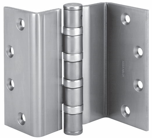 Full Mortise Swing Clear Hinge - Heavy Duty - 5-Knuckle - 4-1/2" Inch - Satin Chrome Finish - Sold Individually