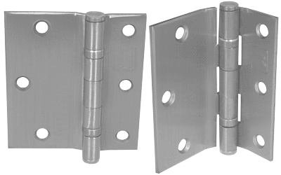 Full Surface Standard Weight Ball Bearing Hinges - 4-1/2" Inch - Multiple Finishes Available - 3 Packs