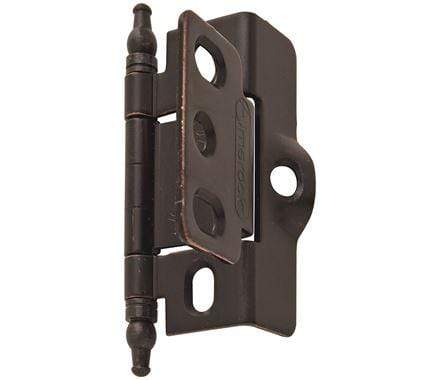 Full Wrap Inset Cabinet Hinges - 3/4" Inch Thick Door - 2 1/2" X 1 5/8" - Multiple Finishes - Sold Individually