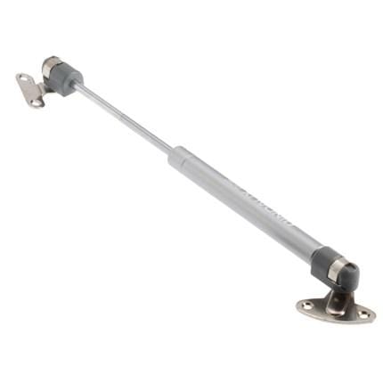 Gas spring pneumatic lid support for cabinets, available in multiple strengths, sold individually for versatile use.