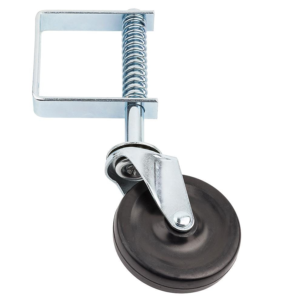 Gate Casters - Spring Loaded - Up To 125 Lbs - Zinc Plated Finish - Sold Individually