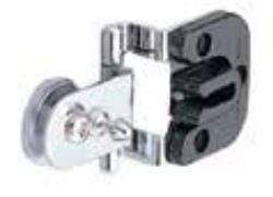 Glass Door Hinge - For Cabinets - Half Overlay Glass Door Hinge (With Catch) - Multiple Finishes Available - Sold Individually