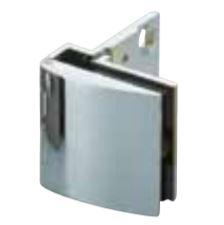 Overlay glass door hinge for cabinets, available in multiple finishes, sold individually, designed without a catch.