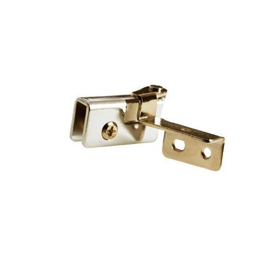 Glass Door Hinges - Clip On No Bore Inset - High Quality Steel - Multiple Sizes & Finishes Available - 2 Pack