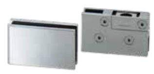 Inset glass door hinges for cabinets, available in multiple finishes, sold individually for versatile installation.