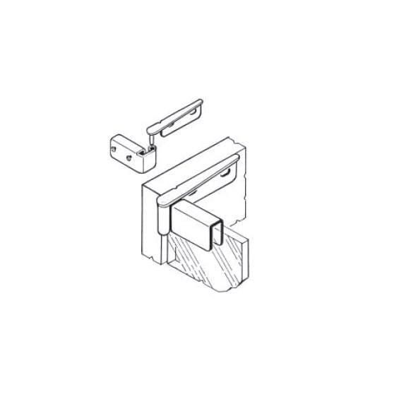 Glass Door Hinges - Lift Off Inset - Solid Steel - High Gloss Polished Brass Finish - 2 Pack
