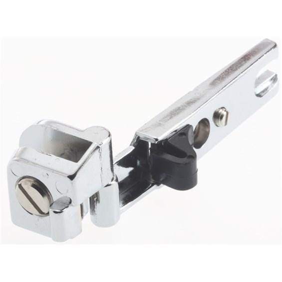 Glass door hinges with snap close inset design, available in multiple finishes, sold in a convenient 2 pack.
