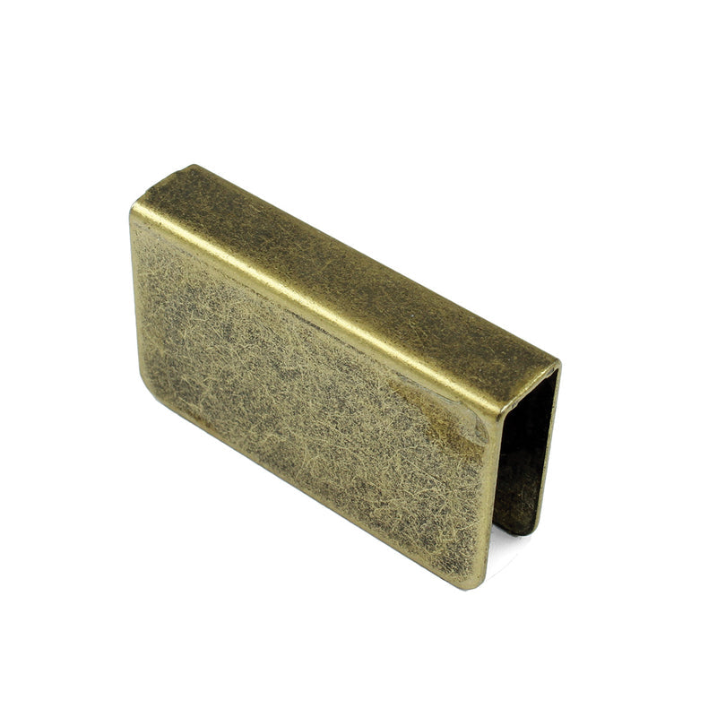 Glass door strike plate available in various sizes and finishes, sold individually for secure door closure.