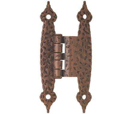 H-Type Cabinet Hinges -  3/8" Inch (10 mm) Offset - 3 1/2" x 1 5/8" - Multiple Finishes - 2 Pack