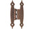H-Type Cabinet Hinges -  3/8" Inch (10 mm) Offset - 3 1/2" x 1 5/8" - Multiple Finishes - 2 Pack