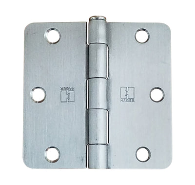Hager Door Hinges - 3.5" Inch With 1/4" Radius - Multiple Finishes - 3 Pack