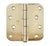 Hager Five Knuckle Plain Bearing Hinges - 4" Inch With 5/8" Radius - Multiple Finishes - Sold Individually