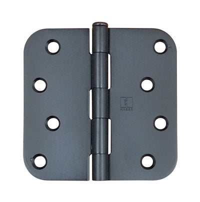 Hager Five Knuckle Plain Bearing Hinges - 4" Inch With 5/8" Radius - Multiple Finishes - 3 Pack