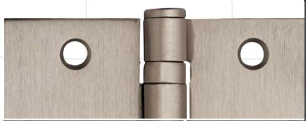Hager Spring Hinges - 4" Inch Square By 5/8" Inch Radius - Multiple Finishes - Sold Individually
