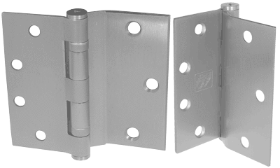 Half Surface Standard Weight Ball Bearing Hinges - 4-1/2" Inch - Multiple Finishes Available - 3 Packs