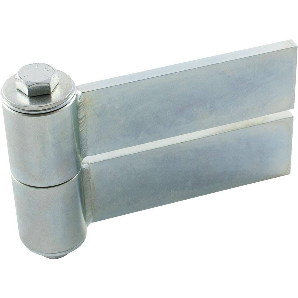 Heavy duty strap hinge for gates, 6 to 10 inches, steel construction, zinc plated, supports up to 1000 lbs.