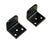 Heavy Duty Gate Stops - 1-1/2" Inch x 1-1/2" Inch - Black Powder Coat Finish - Sold in Pairs