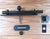 Heavy Duty Rustic Slide Bolt for Gates and Doors - Dual Side Operating - Black Powder Coat Finish - Sold as Set