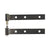 Heavy Duty Steel Swing Gate Hinges - Weld-On or Bolt-On - 10" Leaves - Multiple Barrel Sizes Available - Sold in Pairs