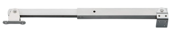 Heavy duty lid stay in 304 stainless steel, 17 25/32 inches long, allows 90-degree opening, sold individually.