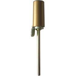 Hinge pin door closer in a gold finish, designed for smooth door operation and easy installation.