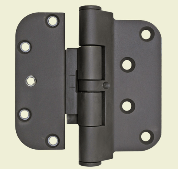 Hoppe Horizontal Vertical Adjustable Guide Hinges - 4" Wide X 3 5/8" Tall - Non-Removable Pin For Security - Oil Rubbed Brass Finish