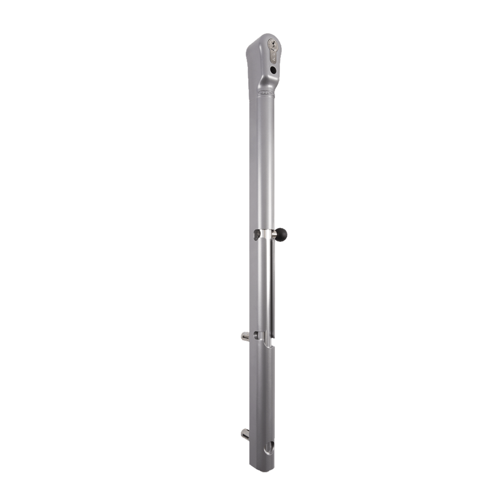Key Lockable Drop Bolt For Gates - For Square Profile Minimum 1-1/2" - Multiple Finishes - Sold Individually