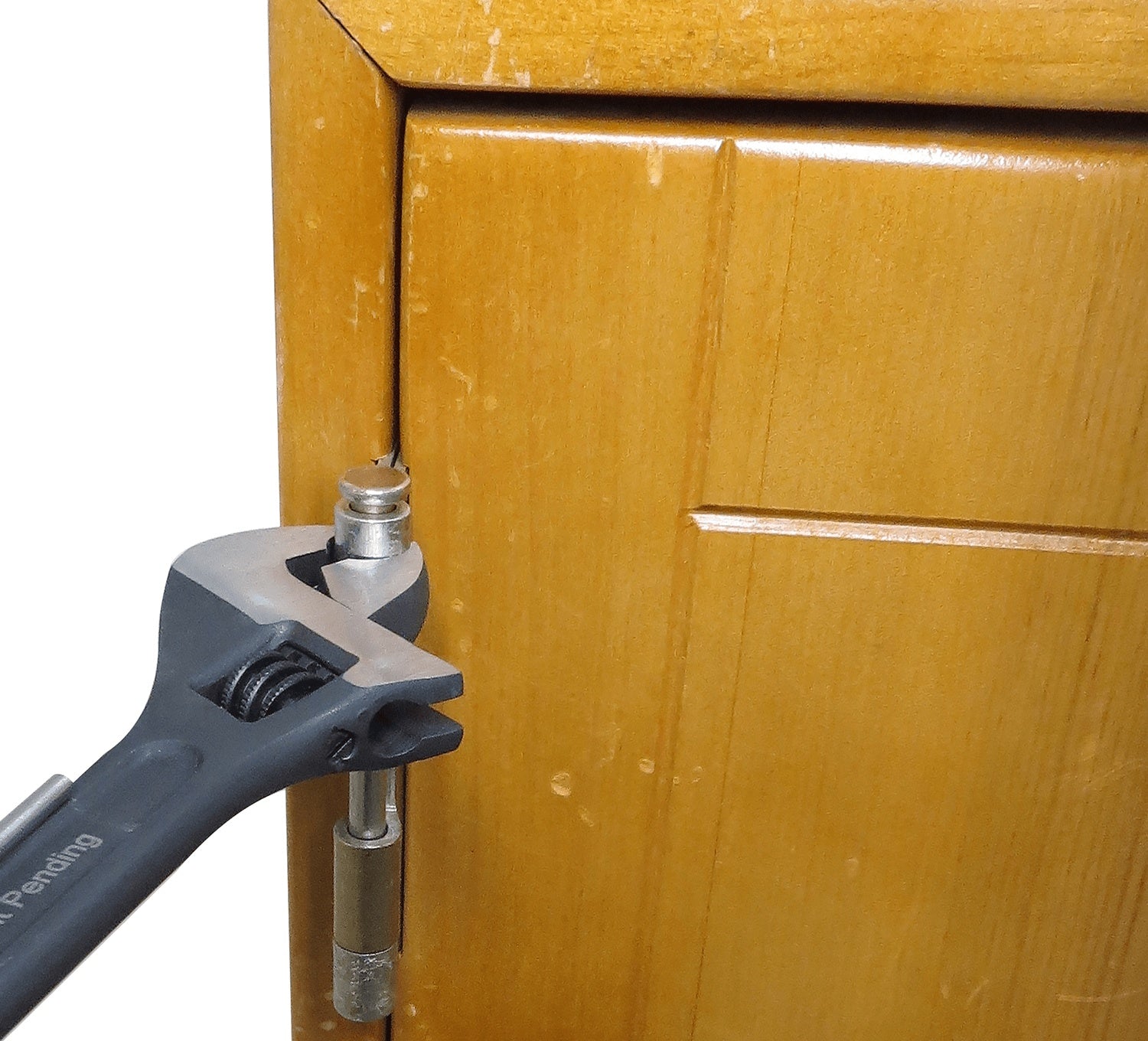 Ultimate hinge replacement repair tool kit including hinge pin removal tool, hinge hero, knuckle bender, shims, and door lifter.