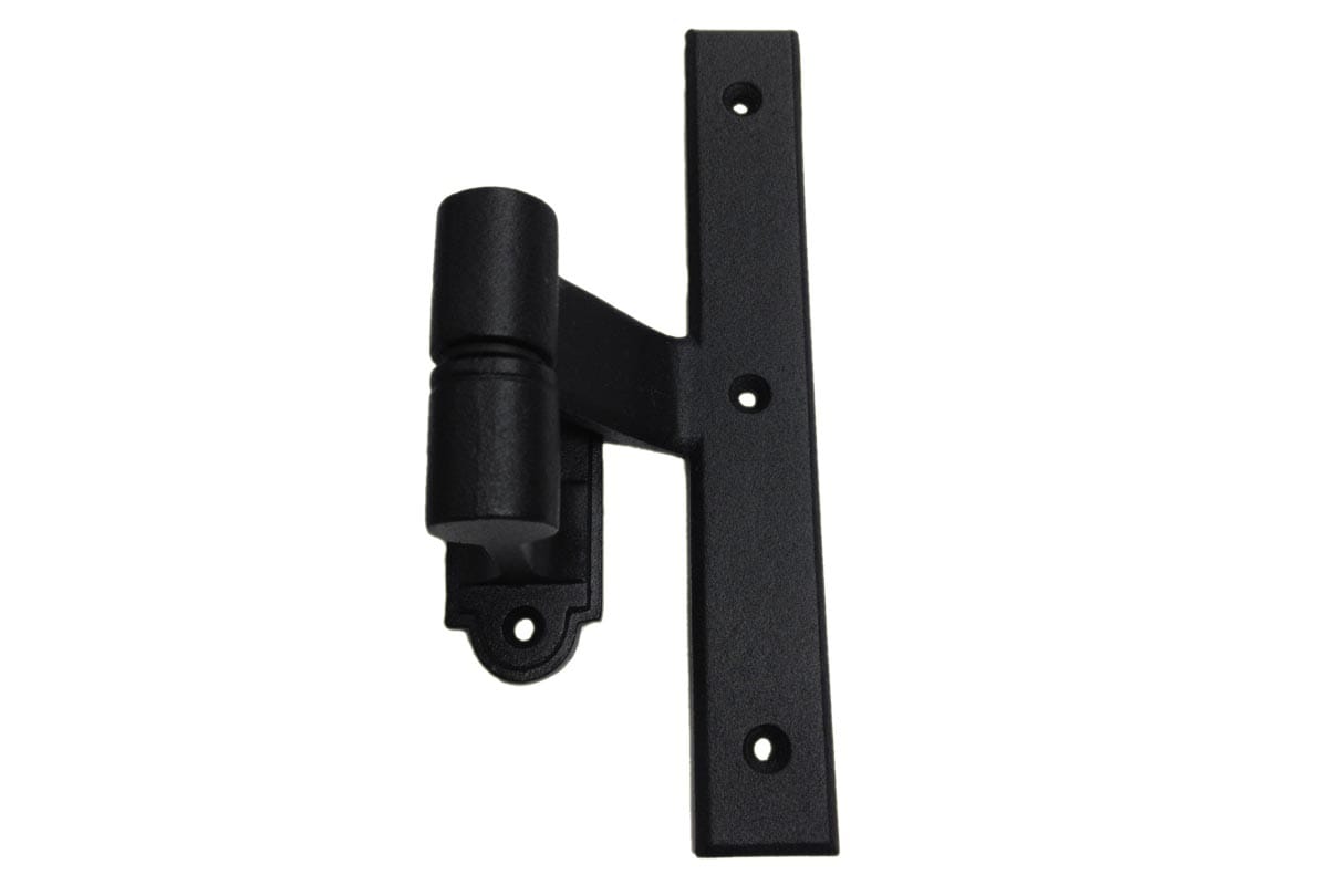 L Style Shutter Hinges - Mid Range Hinge - 2-1/4" Inch Offset - Cast Iron - Black Powder Coat - Sold Individually