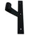 L Style Shutter Hinges - Mid Range Hinge - 2-1/4" Inch Offset without Pintle - Cast Iron - Black Powder Coat - Sold Individually