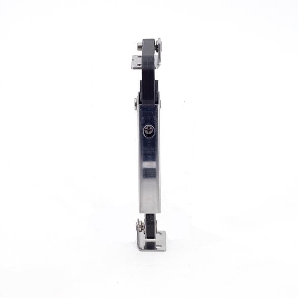 Stainless steel adjustable lid stay with spring loading, back panel mounted, optional damper, sold individually.