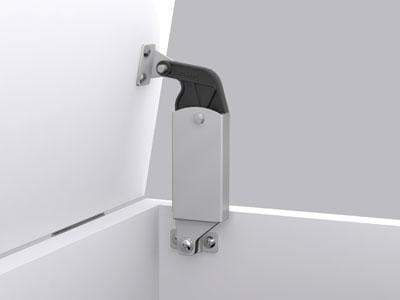 Lid Stay - Heavy Spring Loaded - Side Wall Mounted - Stainless Steel - Sold Individually